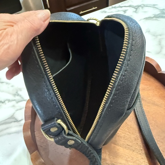 Black Round Crossbody Bag - Picture 3 of 3